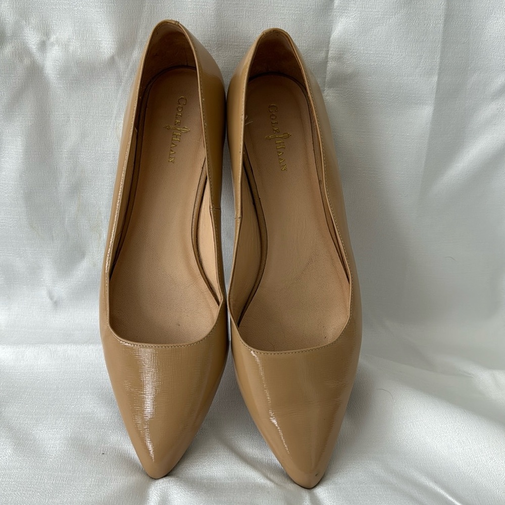 Cole Haan pointy toe leather flats